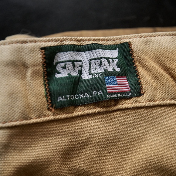 *** SAFTBAK Heavy Army Duck Canvas Brush Pants VTG - Picture 3 of 8